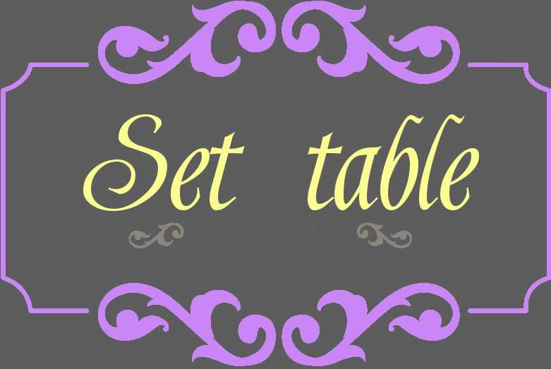 decoration set table