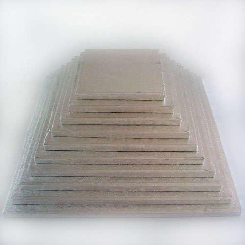 cake drum carre argent