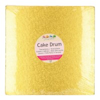 cake drum carre argent