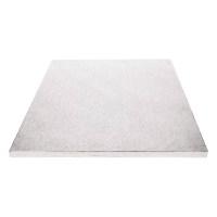 cake drum carre argent